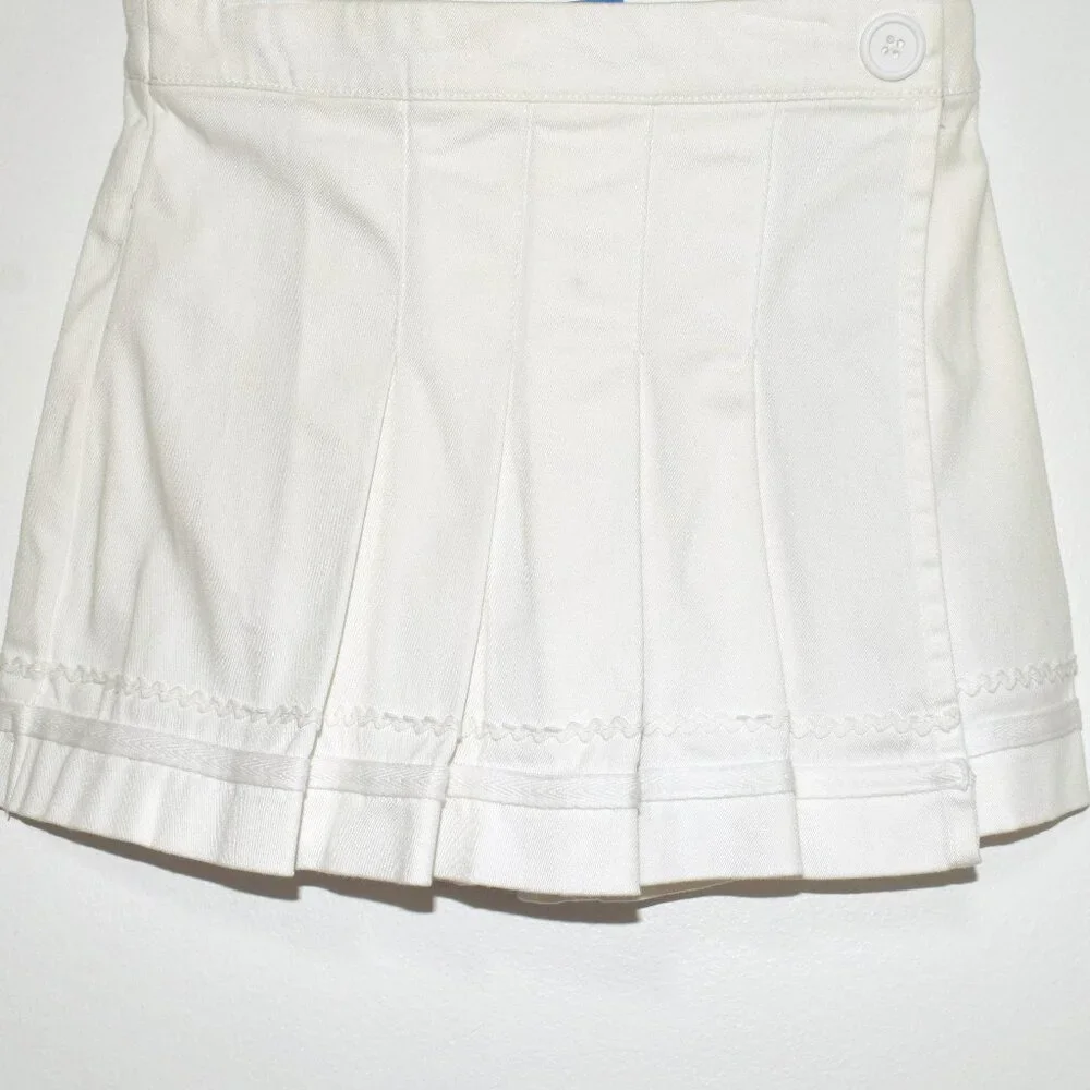 Hartstrings Pleated Nautical White Skort - Size 8